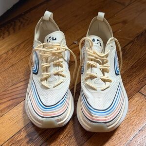 APL Cream and Blue Athletic Sneakers
